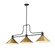 Melange Three Light Billiard in Matte Black (224|725-3MB-RB15)