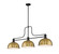 Melange Three Light Billiard in Matte Black (224|725-3MB-D12HBR)