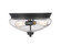 Amon Two Light Flush Mount in Matte Black (224|722F2-MB)
