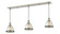 Mason Three Light Linear Chandelier in Brushed Nickel (224|718MP-3BN)