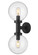 Laurent Two Light Outdoor Wall Sconce in Black (224|599M2-BK)