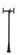 Laurent Three Light Outdoor Post Mounted Fixture in Black (224|597MP3-519P-BK)