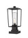 Sheridan One Light Outdoor Pier Mounted Fixture in Black (224|594PHMS-SQPM-BK)