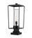 Sheridan One Light Outdoor Pier Mounted Fixture in Black (224|594PHBS-SQPM-BK)