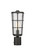 Helix One Light Outdoor Post Mount Fixture in Black (224|591PHM-BK)