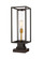 Dunbroch One Light Outdoor Pier Mounted Fixture in Deep Bronze + Outdoor Brass (224|584PHMS-SQPM-DBZ)