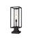 Dunbroch One Light Outdoor Pier Mounted Fixture in Black (224|584PHMS-SQPM-BK)