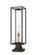 Dunbroch One Light Outdoor Pier Mounted Fixture in Deep Bronze + Outdoor Brass (224|584PHBS-SQPM-DBZ)