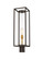 Dunbroch One Light Outdoor Post Mount Fixture in Deep Bronze + Outdoor Brass (224|584PHBR-DBZ-OBS)