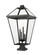 Talbot Four Light Outdoor Pier Mounted Fixture in Black (224|579PHXLXS-SQPM-BK)