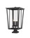 Seoul Four Light Outdoor Pier Mounted Fixture in Black (224|571PHXXLS-SQPM-BK)
