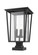 Seoul Three Light Outdoor Pier Mounted Fixture in Black (224|571PHXLS-SQPM-BK)