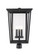 Seoul Three Light Outdoor Post Mount Fixture in Black (224|571PHXLR-BK)