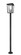 Seoul Three Light Outdoor Post Mounted Fixture in Black (224|571PHXLR-567P-BK)
