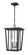 Seoul Two Light Outdoor Chain Mount Ceiling Fixture in Black (224|571CHB-BK)