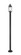 Roundhouse One Light Outdoor Post Mounted Fixture in Black (224|569PHM-567P-BK)