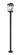 Beacon Three Light Outdoor Post Mounted Fixture in Black (224|568PHXLR-567P-BK)