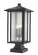 Aspen Three Light Outdoor Pier Mounted Fixture in Black (224|554PHXLS-SQPM-BK)