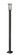 Abbey One Light Outdoor Post Mounted Fixture in Black (224|549PHM-536P-BK)