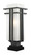 Abbey One Light Outdoor Pier Mounted Fixture in Black (224|549PHB-SQPM-BK)