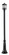 Portland One Light Outdoor Post Mounted Fixture in Black (224|531PHMR-518P-BK)