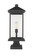 Portland One Light Outdoor Pier Mounted Fixture in Black (224|531PHBXLS-SQPM-BK)