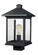 Portland One Light Outdoor Post Mount Fixture in Black (224|531PHBS-BK)