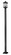 Portland One Light Outdoor Post Mounted Fixture in Black (224|531PHBS-536P-BK)