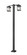 Portland Two Light Outdoor Post Mounted Fixture in Black (224|531-2-536P-BK)
