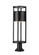 Luca LED Outdoor Pier Mounted Fixture in Black (224|517PHB-553PM-BK-LED)
