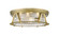 Cape Harbor Four Light Flush Mount in Rubbed Brass (224|491F4-RB)