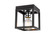 Kube One Light Flush Mount in Matte Black / Chrome (224|480F1-MB-CH)