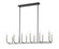 Haylie 12 Light Linear Chandelier in Matte Black / Brushed Nickel (224|479-12L-MB-BN)