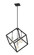 Vertical Four Light Chandelier in Matte Black + Brushed Nickel (224|478P24-MB-BN)