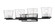 Bleeker Street Four Light Vanity in Matte Black + Chrome (224|475-4V-MB-CH)