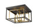 Euclid Four Light Flush Mount in Olde Brass + Bronze (224|457F-OBR-BRZ)