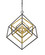 Euclid Three Light Chandelier in Olde Brass + Bronze (224|457-3OBR-BRZ)