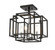 Titania Four Light Semi Flush Mount in Black + Chrome (224|454SF-BK-CH)