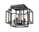 Titania Four Light Flush Mount in Matte Black (224|454F-MB)