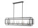 Titania Ten Light Linear Chandelier in Black + Brushed Nickel (224|454-54L-BK-BN)