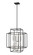 Titania Eight Light Chandelier in Black + Brushed Nickel (224|454-28BK-BN)