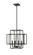 Titania Four Light Chandelier in Matte Black (224|454-18MB)