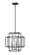 Titania Four Light Chandelier in Black + Brushed Nickel (224|454-18BK-BN)