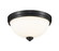 Ashton Two Light Flush Mount in Matte Black (224|443F2-MB)