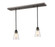 Annora One Light Linear Chandelier in Olde Bronze (224|428MP-2OB)