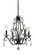 Princess Chandeliers Four Light Chandelier in Matte Black (224|425MB)