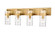 Fontaine Four Light Vanity in Rubbed Brass (224|3035-4V-RB)