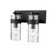 Fontaine Two Light Vanity in Matte Black (224|3035-2V-MB)