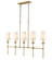 Emily Five Light Linear Chandelier in Rubbed Brass (224|3033-5L-RB)