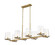 Callista Eight Light Linear Chandelier in Rubbed Brass (224|3032-8L-RB)